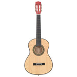 8 darabos klasszikus gitár gyerek kezdőkészlet 1/2 34" 3