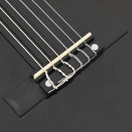 8 darabos fekete klasszikus gitár kezdőkészlet 1/2 34" 8