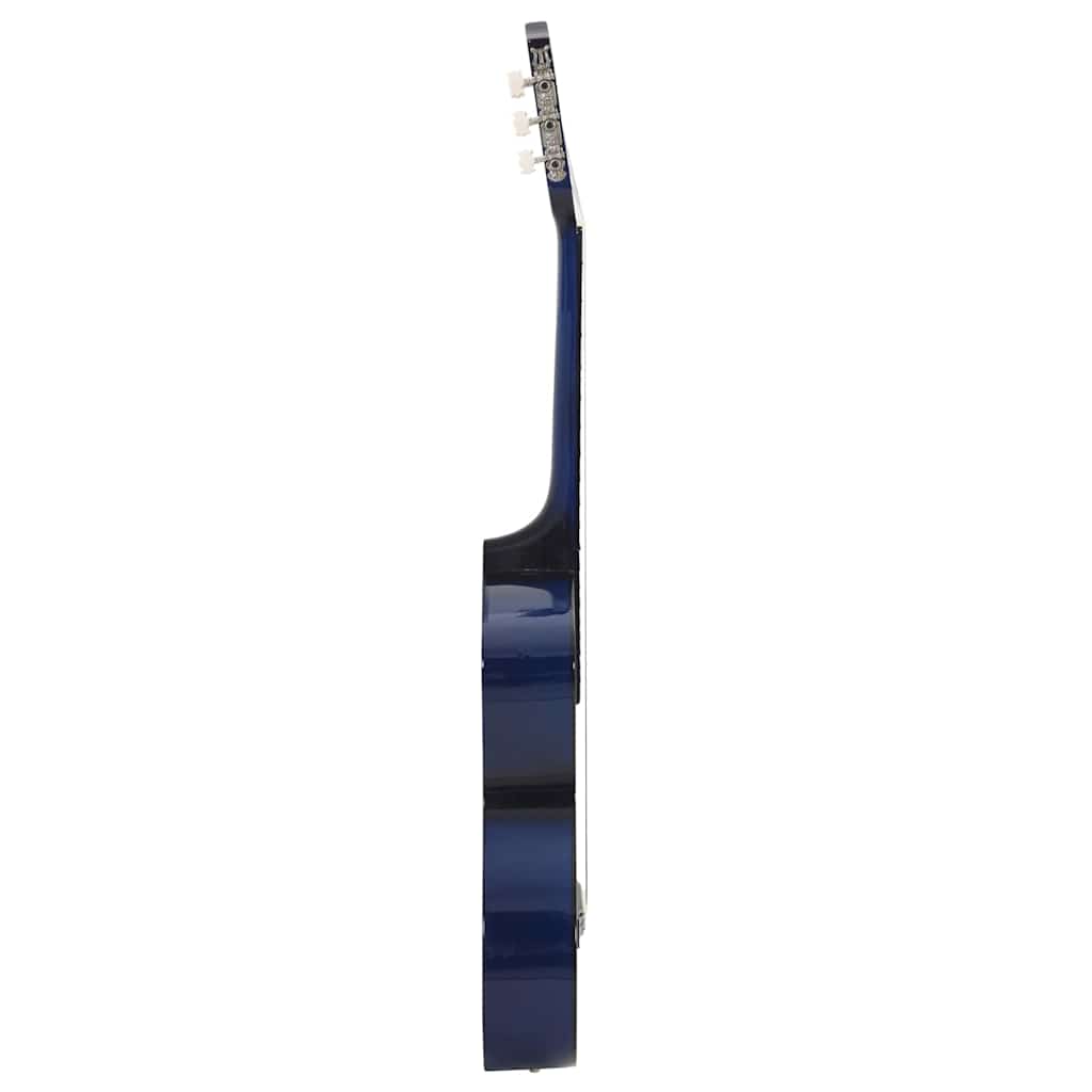 12 részes kék 6 húros klasszikus Western gitár szett 38" 6