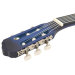 Kék 6 húros klasszikus western cutaway gitár ekvalizerrel 7