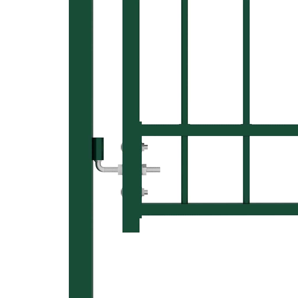 Zöld acél kerítéskapu EMMEN tüskékkel 104 x 109,5 cm 3