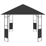 Antracitszürke kerti pavilon 4 x 3 m 160 g/m² 3