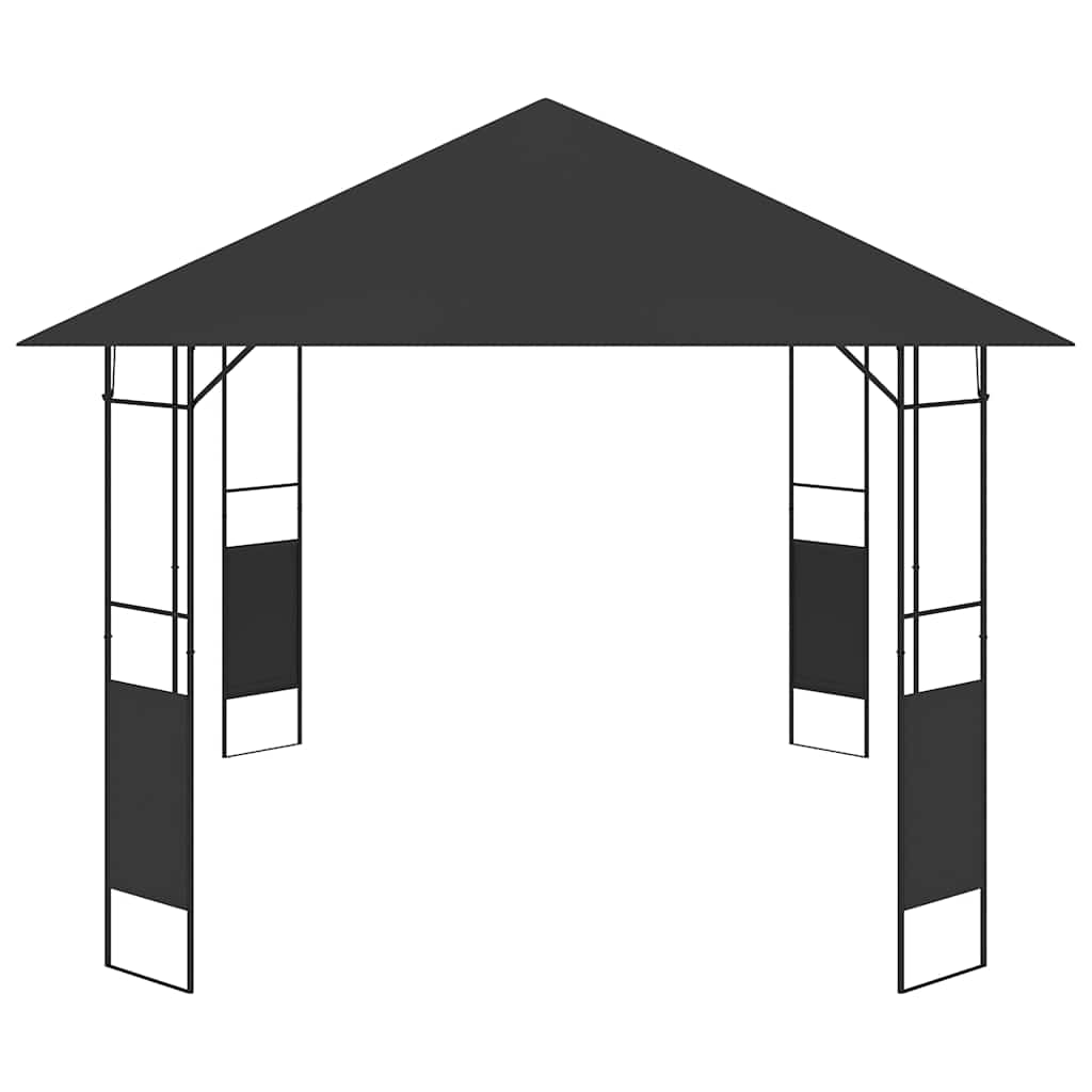 Antracitszürke kerti pavilon 4 x 3 m 160 g/m² 3