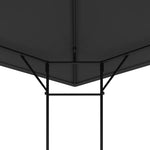 Antracitszürke kerti pavilon 4 x 3 m 160 g/m² 5
