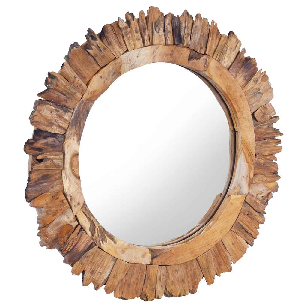 Kör alakú tíkfa falitükör 60 cm 2
