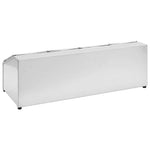 Rozsdamentes acél gasztronorm tároló 4 db GN 1/6-os edénnyel 5