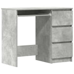 Betonszürke szerelt fa íróasztal 90 x 45 x 76 cm 2