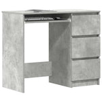 Betonszürke szerelt fa íróasztal 90 x 45 x 76 cm 4