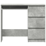 Betonszürke szerelt fa íróasztal 90 x 45 x 76 cm 6