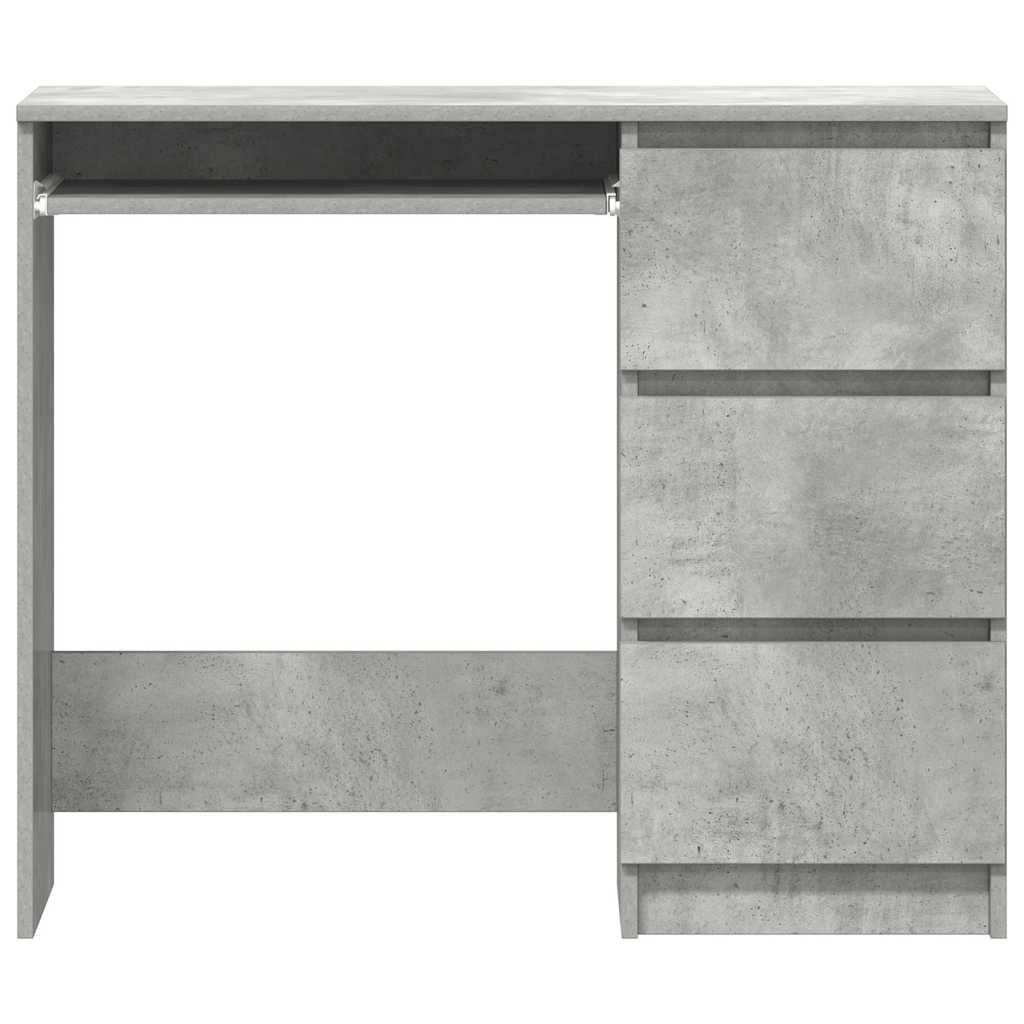 Betonszürke szerelt fa íróasztal 90 x 45 x 76 cm 6