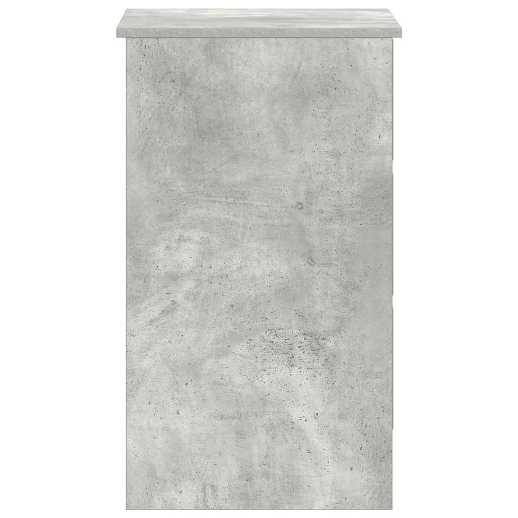 Betonszürke szerelt fa íróasztal 90 x 45 x 76 cm 7