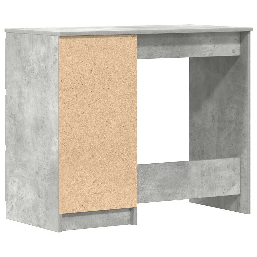 Betonszürke szerelt fa íróasztal 90 x 45 x 76 cm 8