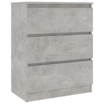 Betonszürke szerelt fa tálalószekrény 60 x 35 x 76 cm 4