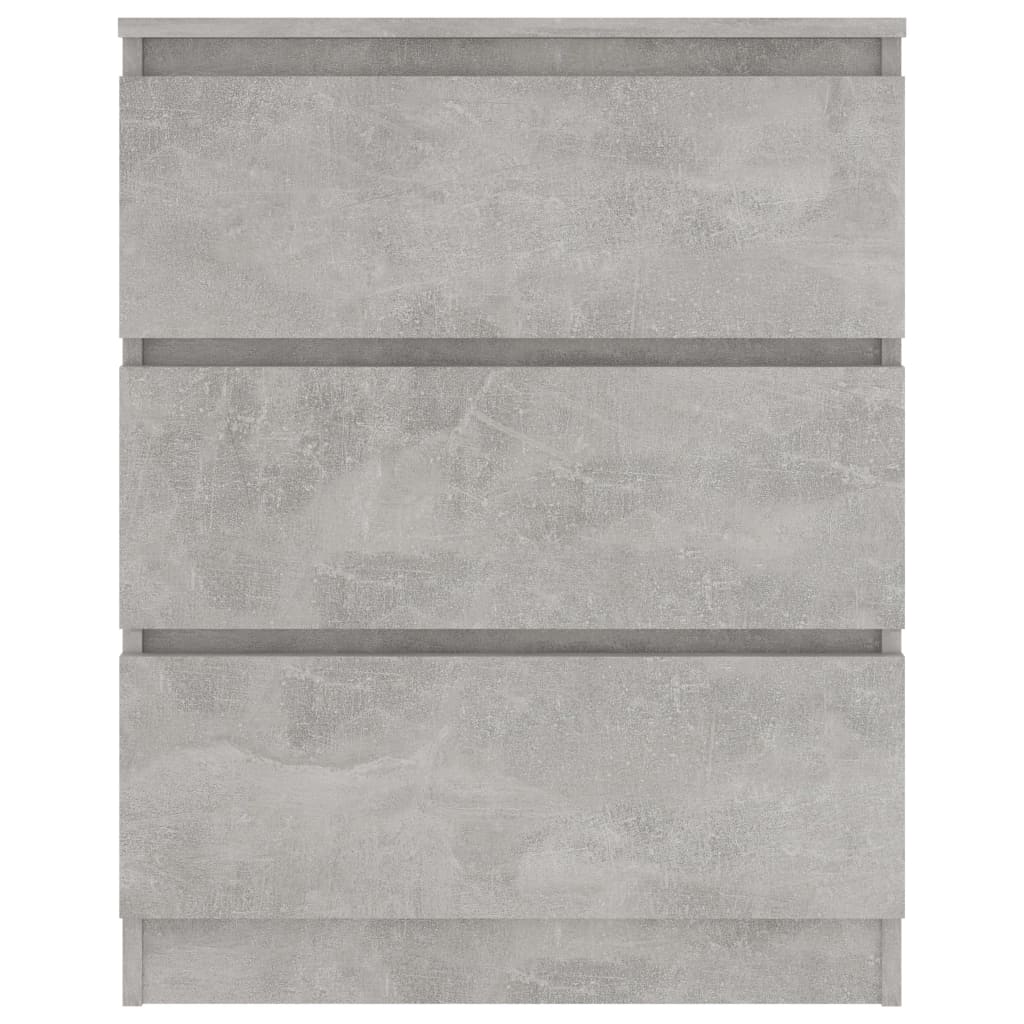 Betonszürke szerelt fa tálalószekrény 60 x 35 x 76 cm 5