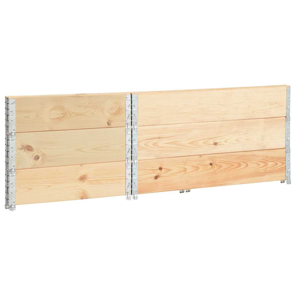 3 db tömör fenyőfa raklapmagasító 80 x 120 cm 4