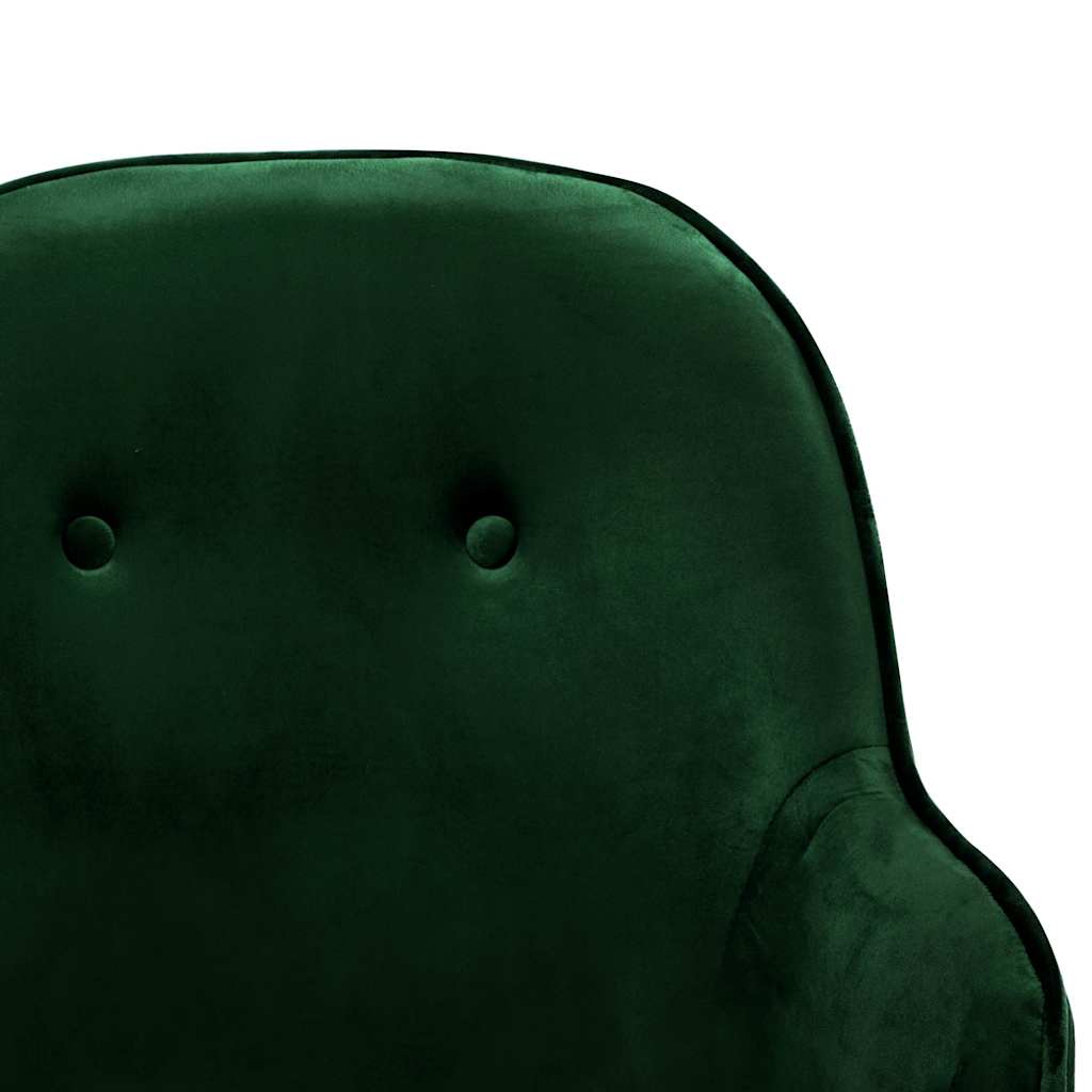 Sötétzöld bársony hintaszék 6