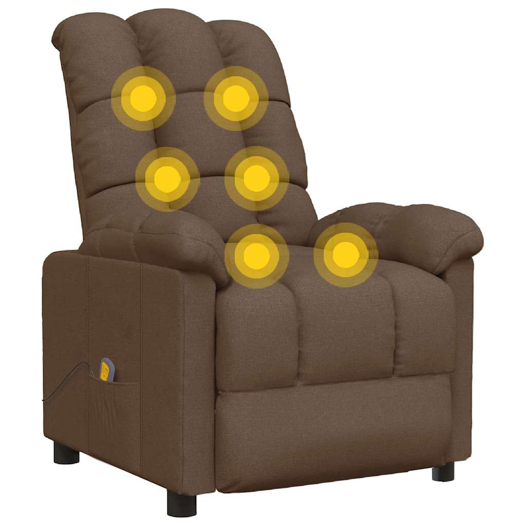 Barna szövet masszázsfotel 6
