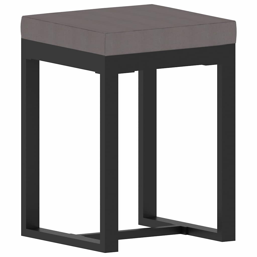 8 részes antracitszürke kerti polyrattan ülőgarnitúra párnákkal 11