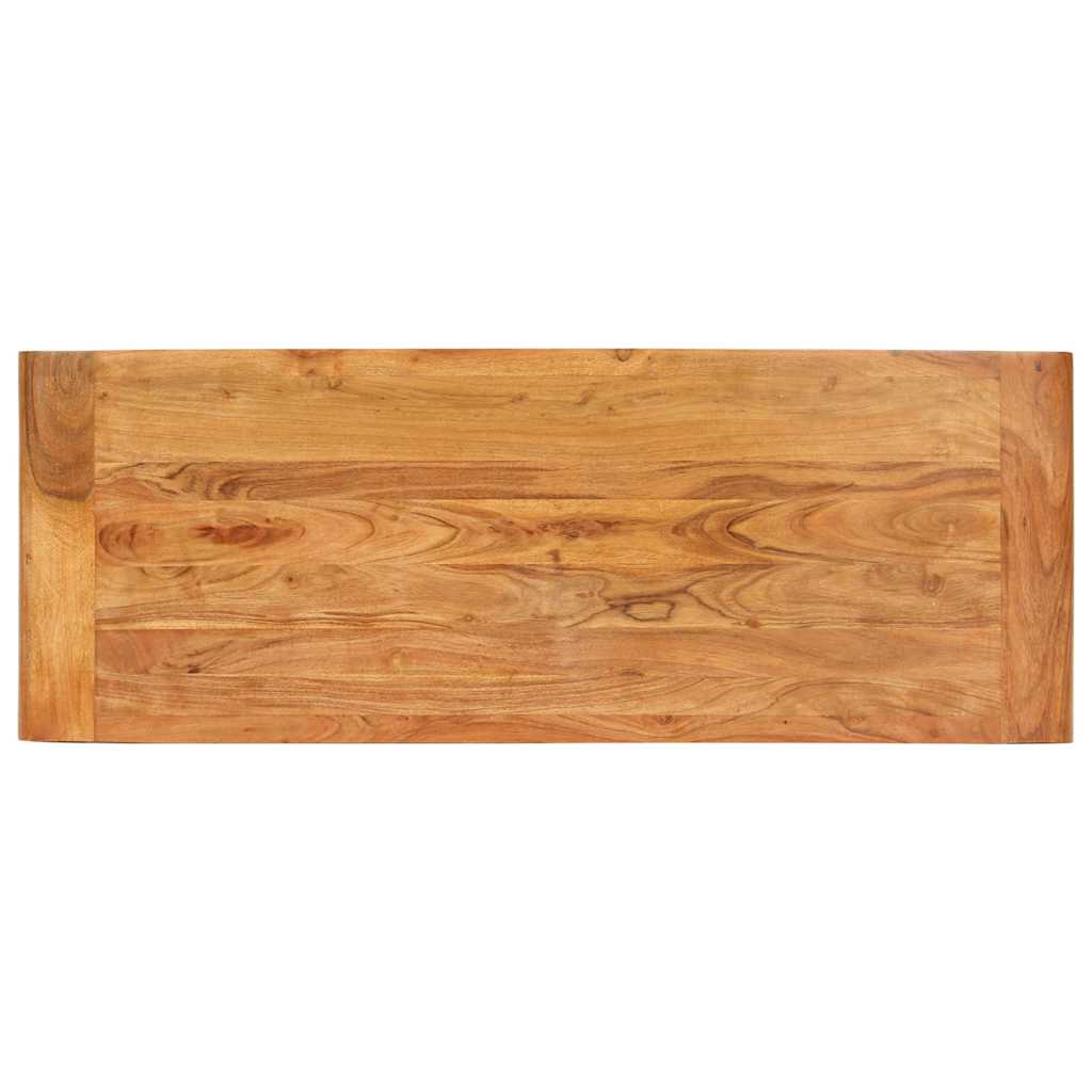 Tömör akácfa konzolasztal mézszínű felülettel 110 x 40 x 76 cm 4