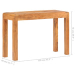 Tömör akácfa konzolasztal mézszínű felülettel 110 x 40 x 76 cm 7