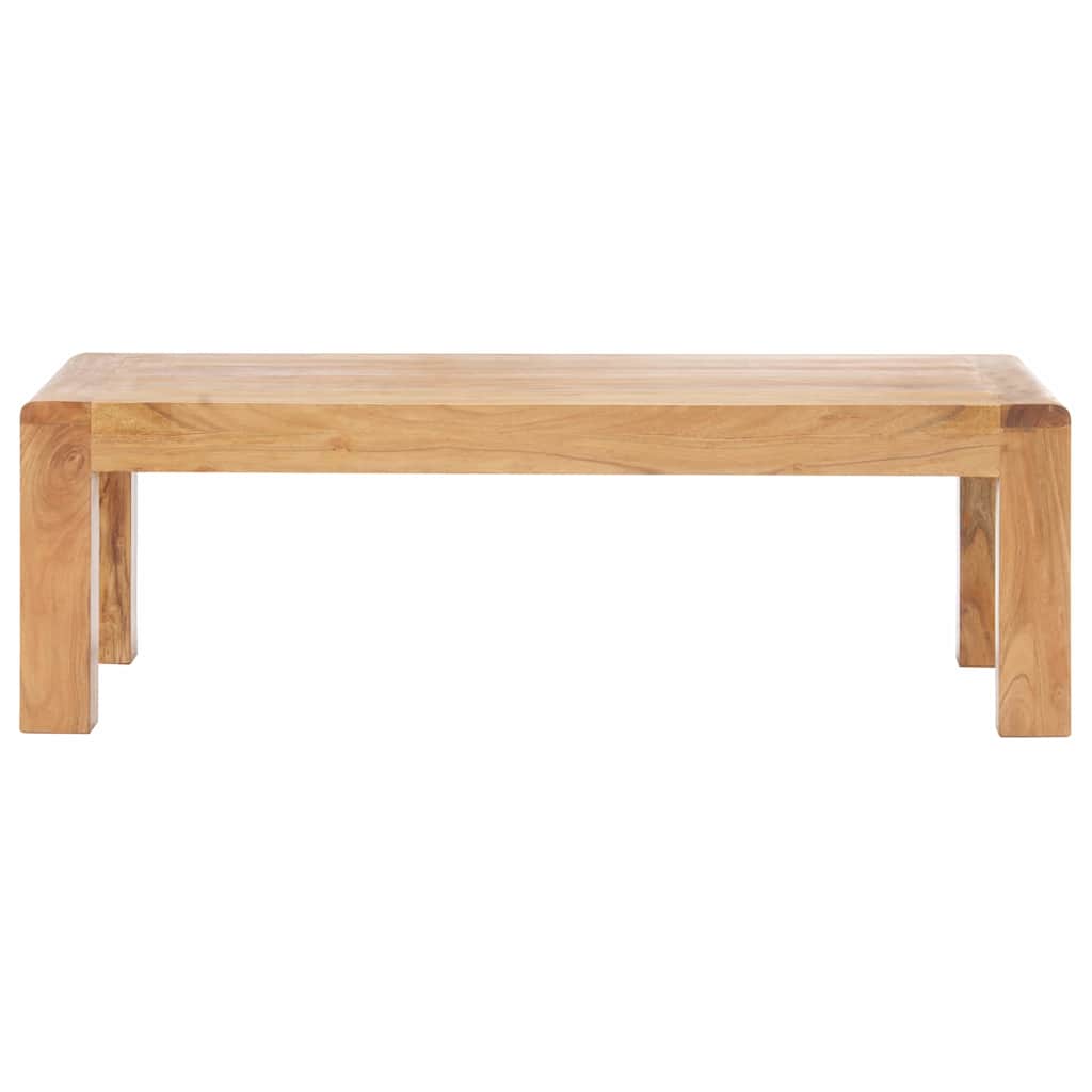 Tömör akácfa dohányzóasztal mézszínű felülettel 110x60x35 cm 2
