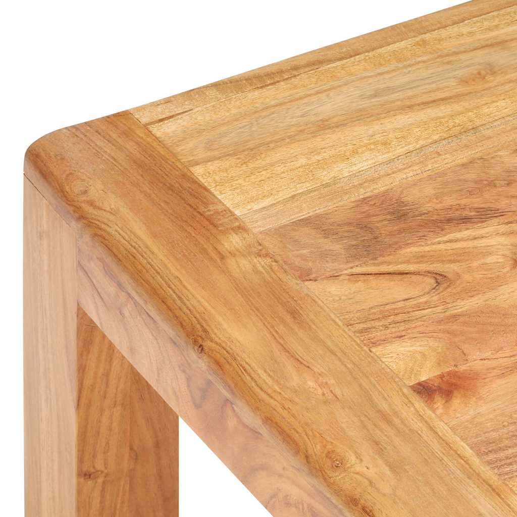 Tömör akácfa dohányzóasztal mézszínű felülettel 110x60x35 cm 4
