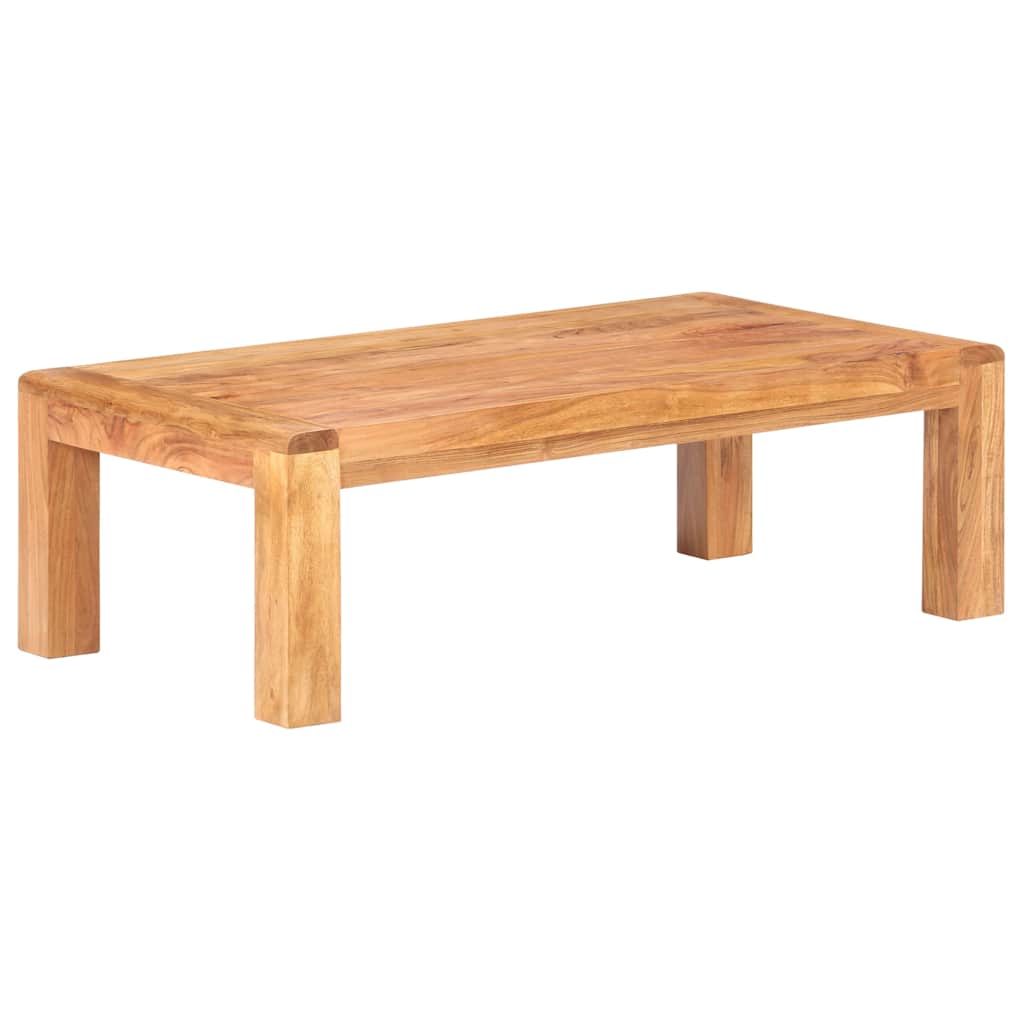 Tömör akácfa dohányzóasztal mézszínű felülettel 110x60x35 cm 7