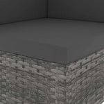 7 részes szürke polyrattan kerti ülőgarnitúra 15