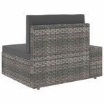 7 részes szürke polyrattan kerti ülőgarnitúra 6