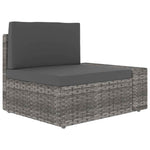 7 részes szürke polyrattan kerti ülőgarnitúra 7