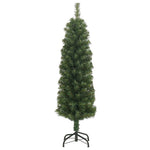Zöld PVC vékony műkarácsonyfa állvánnyal 150 cm 3