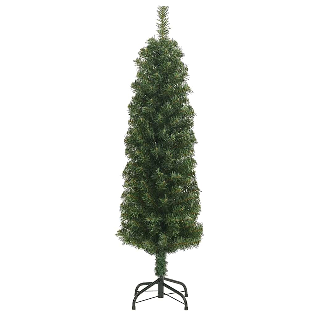 Zöld PVC vékony műkarácsonyfa állvánnyal 150 cm 3