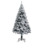 Zöld PVC műkarácsonyfa hóval 150 cm 2