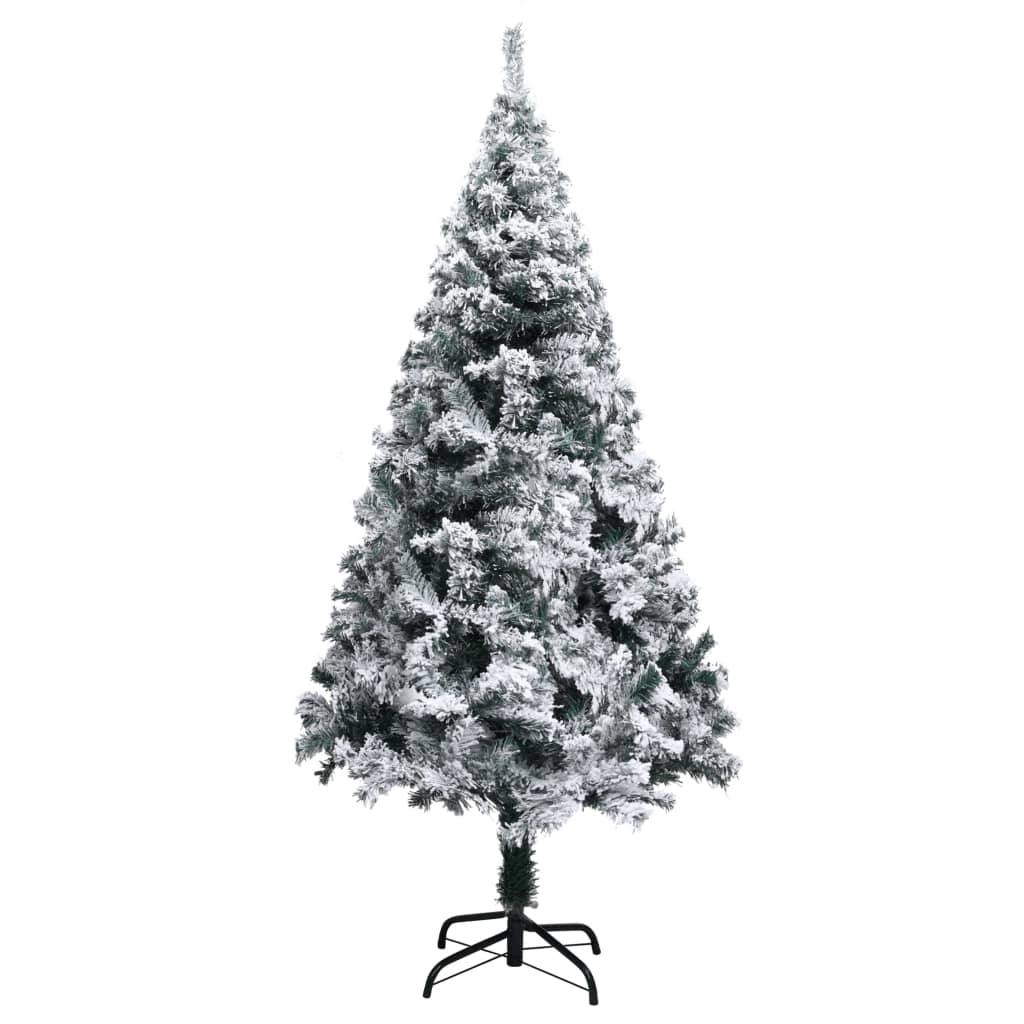 Zöld PVC műkarácsonyfa hóval 150 cm 2