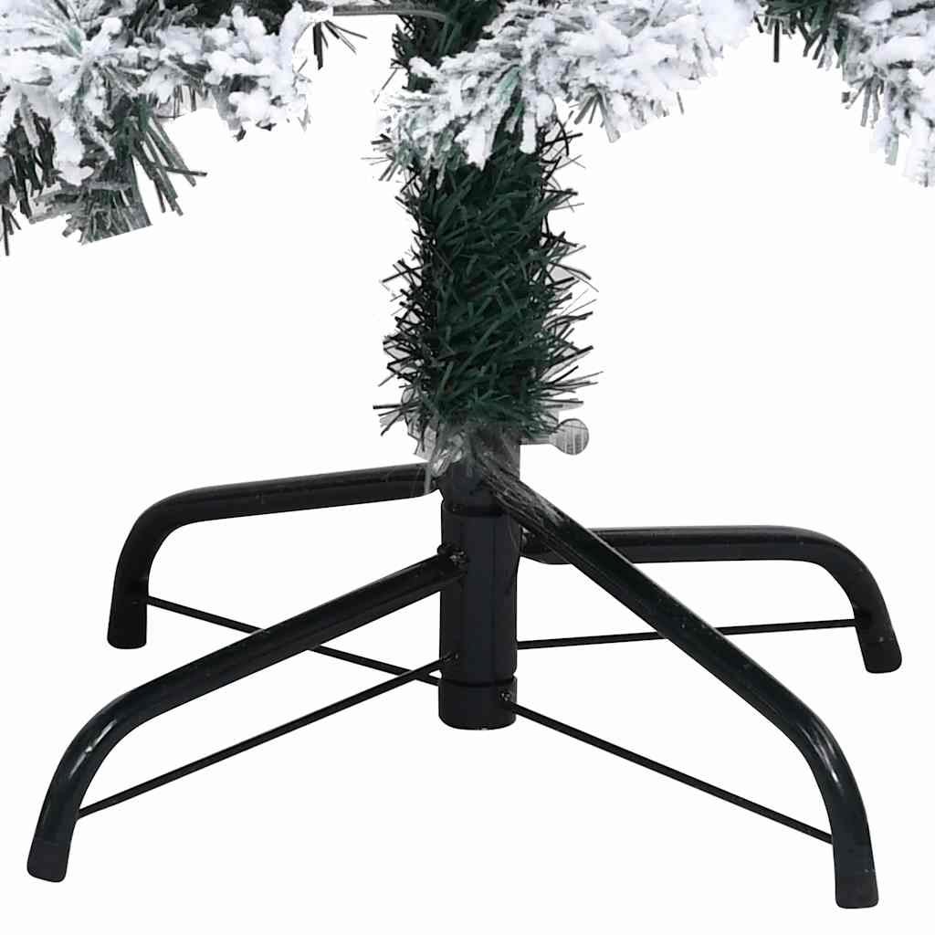 Zöld PVC műkarácsonyfa hóval 150 cm 5