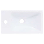 Fehér SMC mosdókagyló 400 x 220 x 90 mm 4