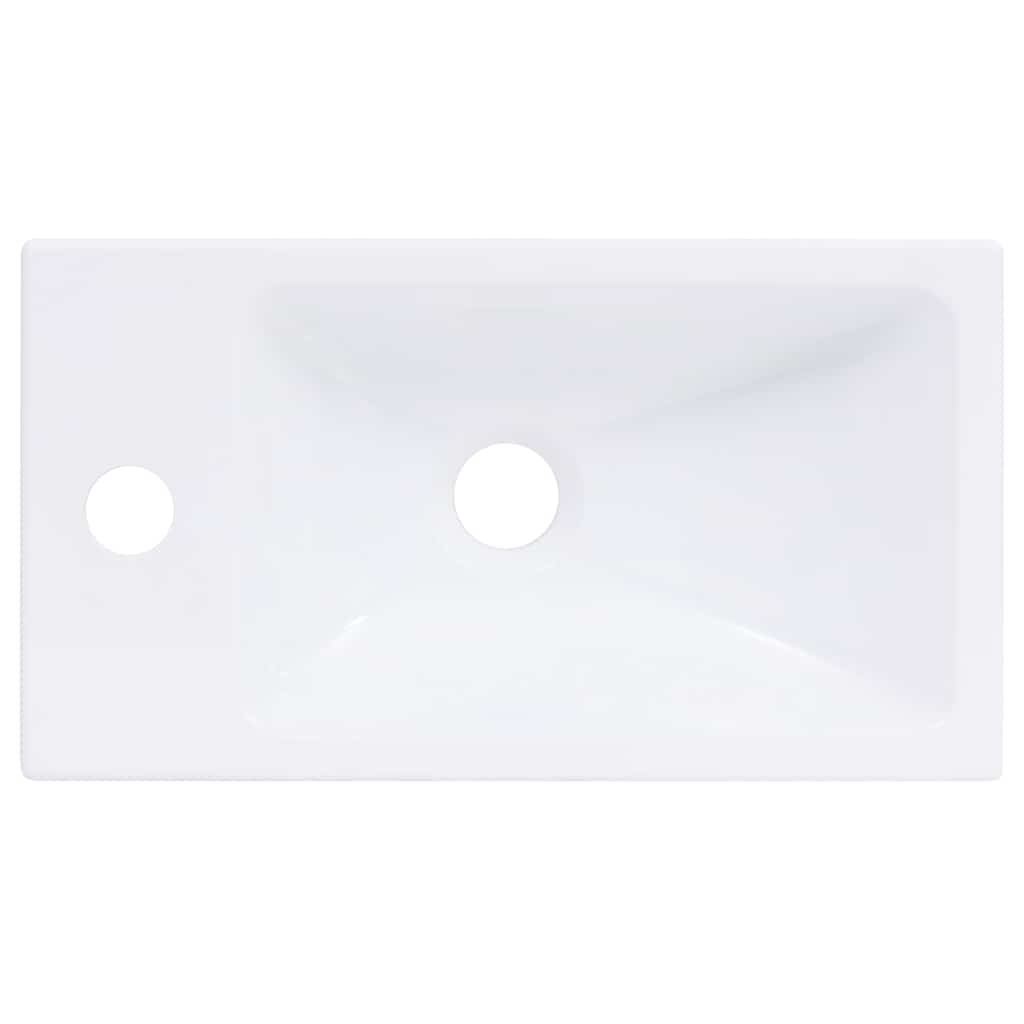 Fehér SMC mosdókagyló 400 x 220 x 90 mm 4