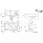 Fehér SMC mosdókagyló 400 x 220 x 90 mm 8