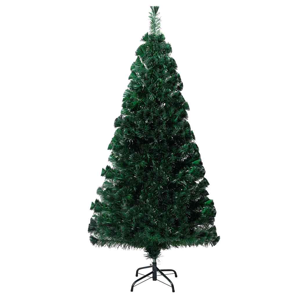 Zöld száloptikás műkarácsonyfa állvánnyal 120 cm 4