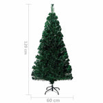 Zöld száloptikás műkarácsonyfa állvánnyal 120 cm 10