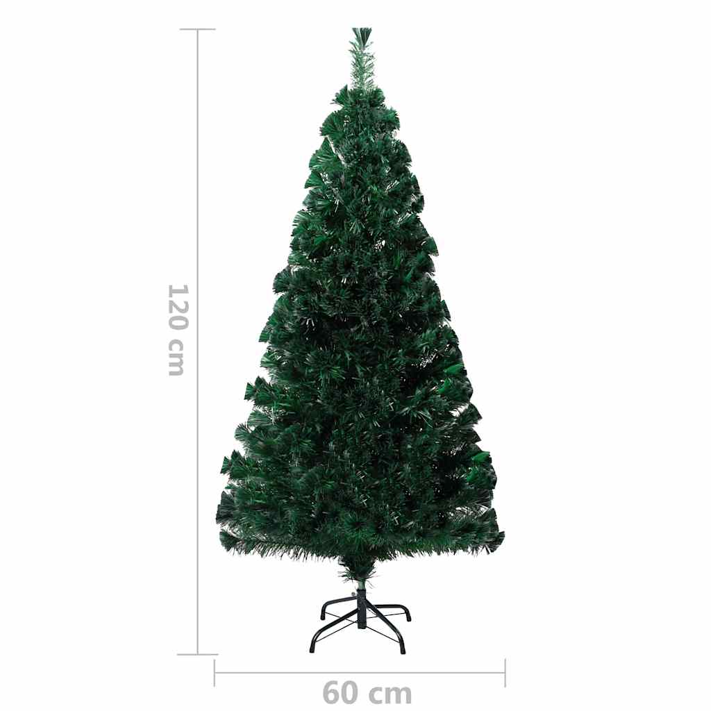 Zöld száloptikás műkarácsonyfa állvánnyal 120 cm 10
