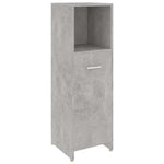 Betonszürke szerelt fa fürdőszobaszekrény 30 x 30 x 95 cm 2