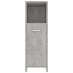 Betonszürke szerelt fa fürdőszobaszekrény 30 x 30 x 95 cm 6