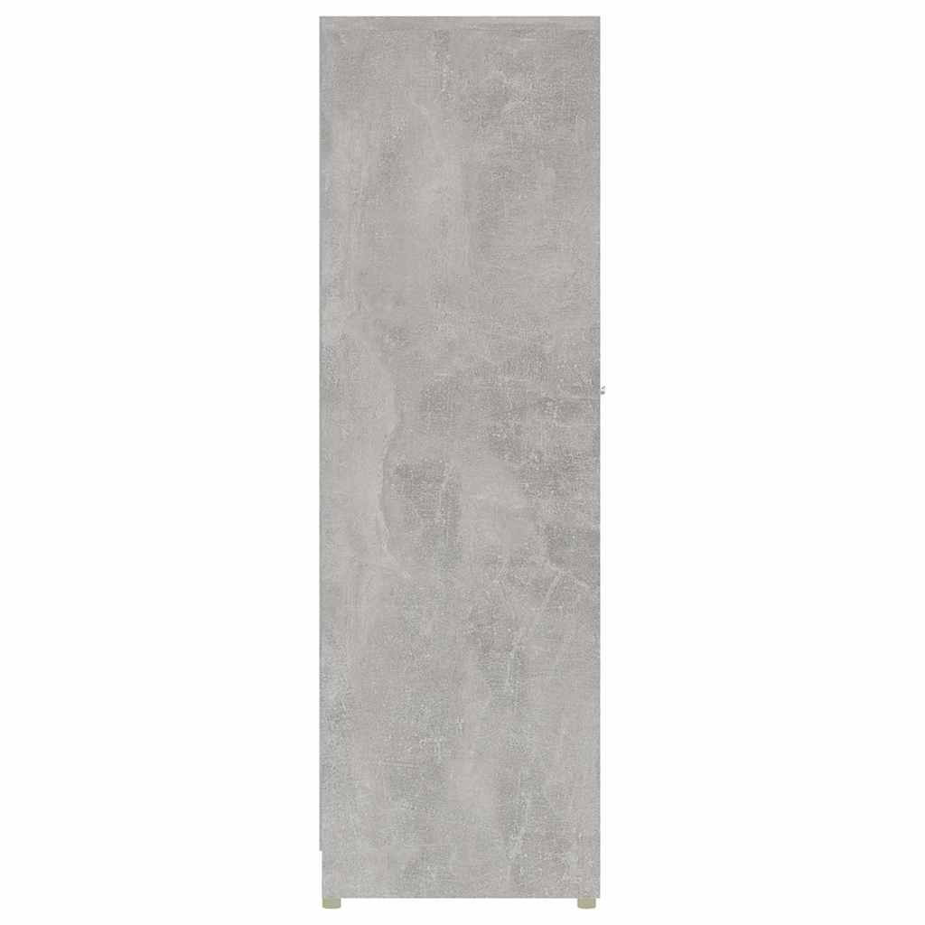 Betonszürke szerelt fa fürdőszobaszekrény 30 x 30 x 95 cm 7