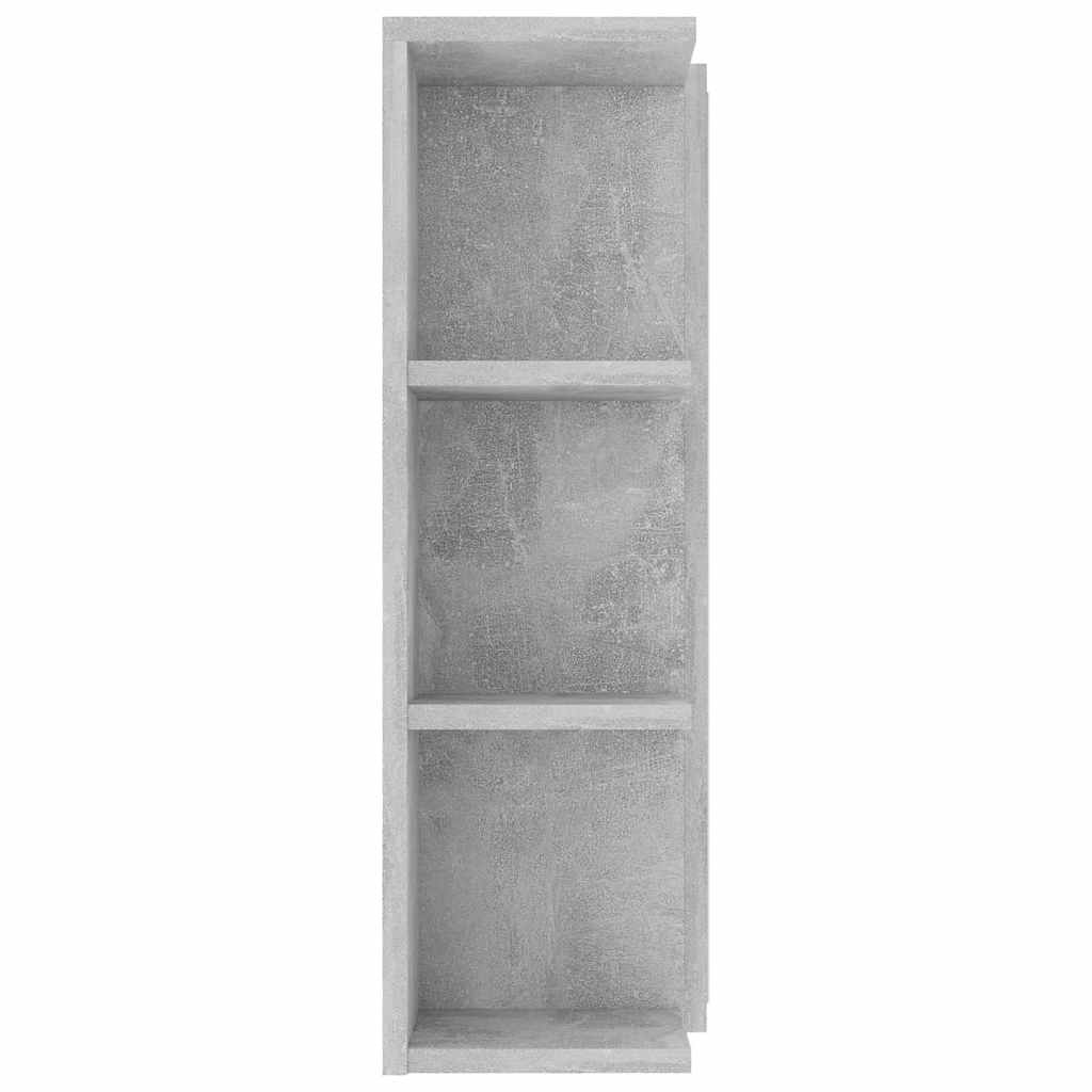 Betonszürke szerelt fa fürdőszobai tükör 80 x 20,5 x 64 cm 7
