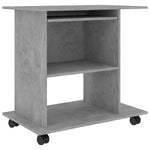 Betonszürke szerelt fa számítógépasztal 80 x 50 x 75 cm 2