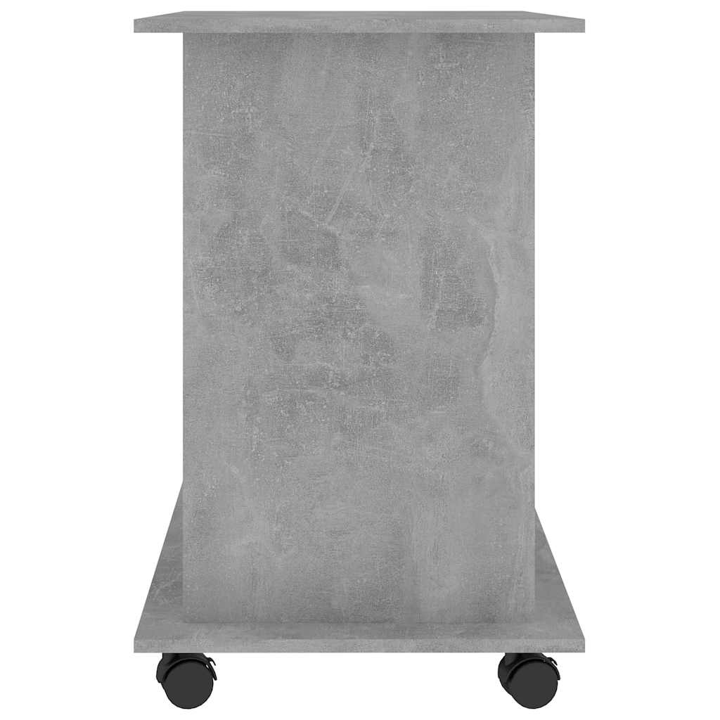 Betonszürke szerelt fa számítógépasztal 80 x 50 x 75 cm 5