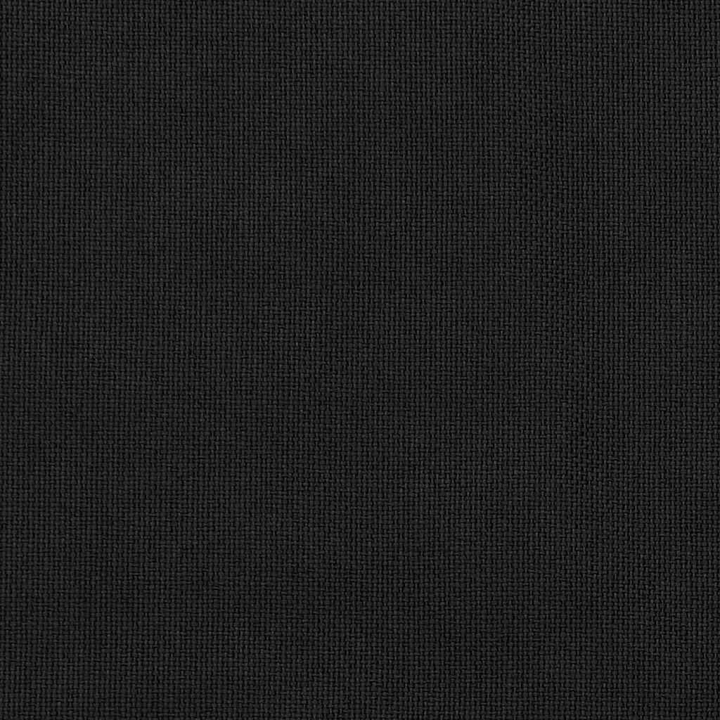 2 db fekete vászonhatású sötétítőfüggöny kampókkal 140 x 175 cm 3