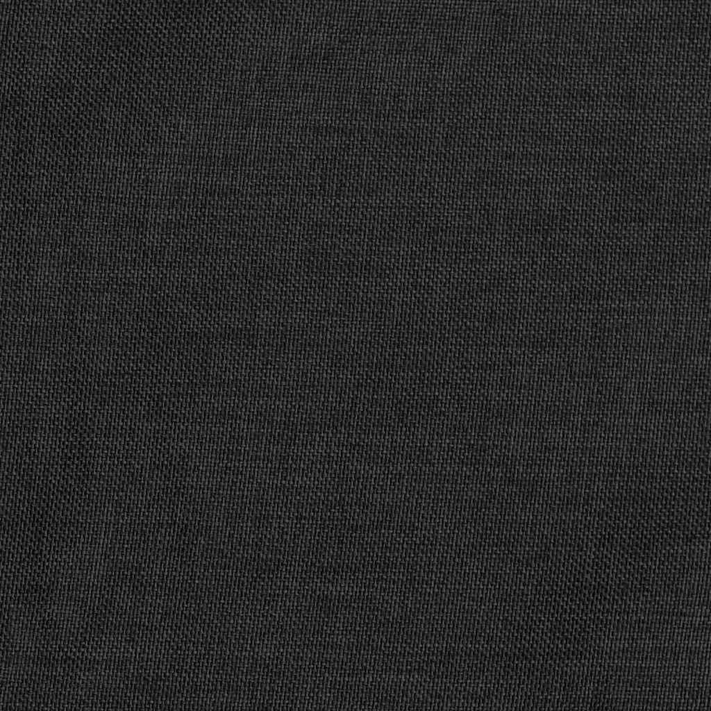 Antracit vászonhatású sötétítőfüggöny kampókkal 290 x 245 cm 4
