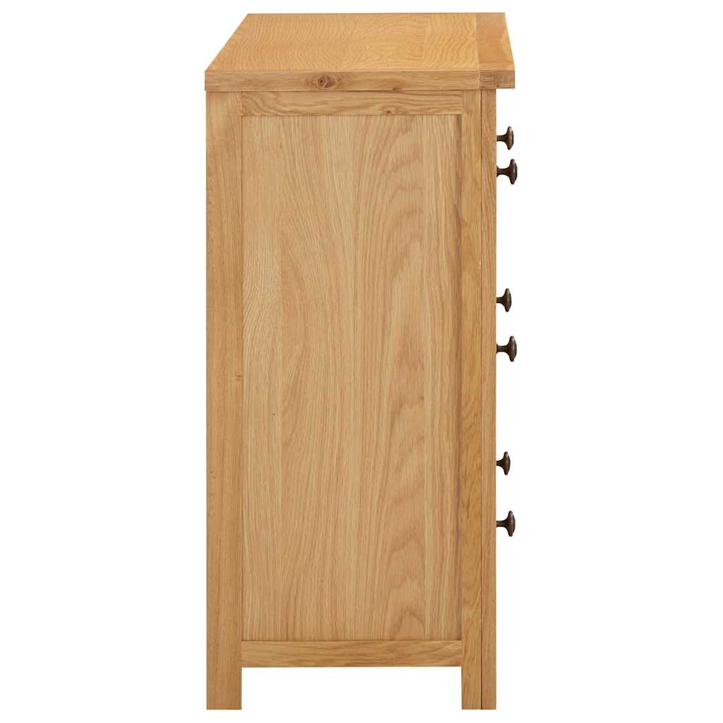 Tömör tölgyfa komód 80 x 35 x 75 cm 4